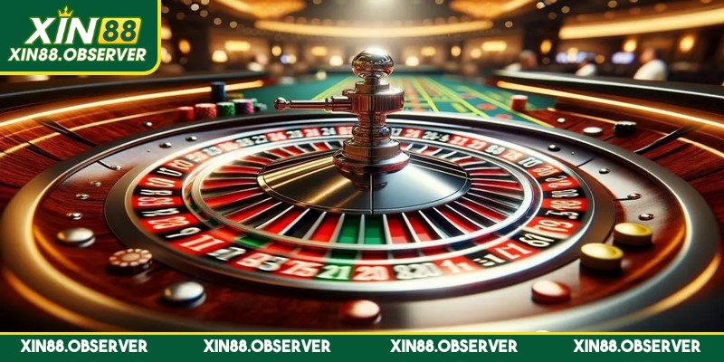 Roulette là trò chơi may rủi, sử dụng một bánh xe quay gồm các ô số
