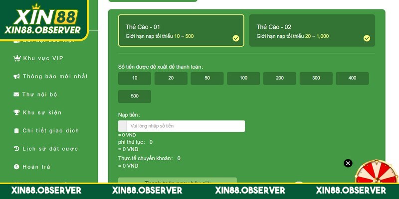 Kiểm tra kỹ lưỡng thông tin mà bạn đã nhập trong lệnh giao dịch nạp