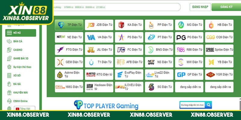 Nổ hũ Xin88 đặc biệt hấp dẫn nhờ nội dung hot, thưởng cực lớn